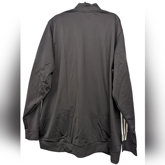 adidas | Men's NWT | Track Jacket 3 Stripe | Black & White | Big & Tall 3XLT - Picture 10 of 10
